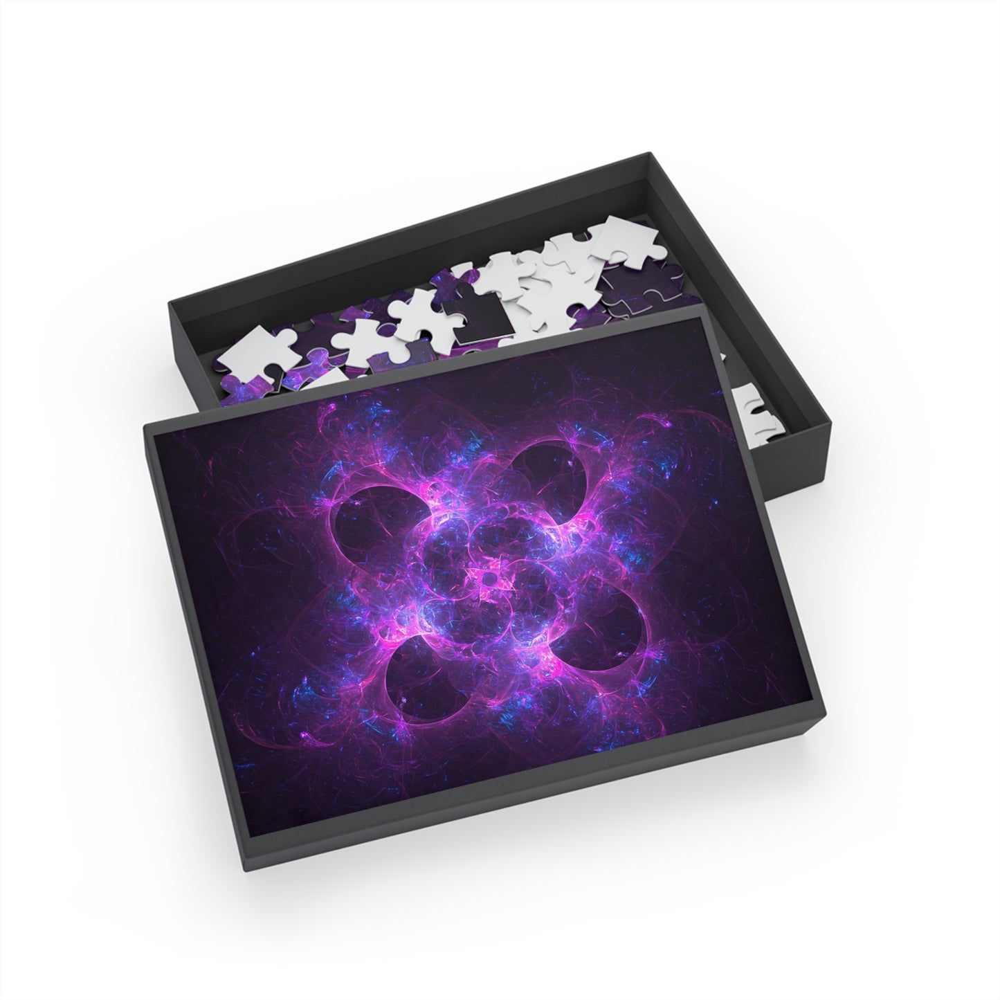 Vibrant Cosmic Puzzle (96-1000 Pieces) - Stunning Fractal Design for Relaxation and Fun