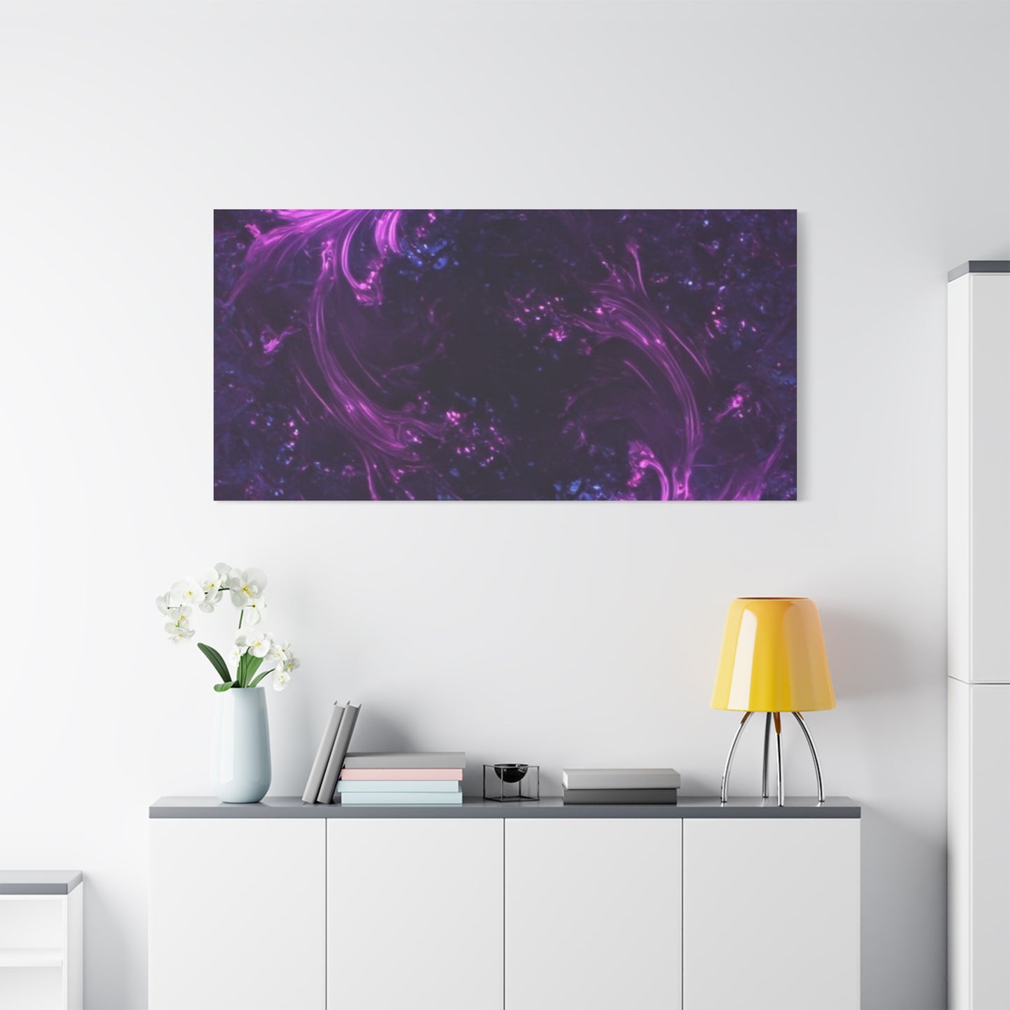 Abstract Purple Fractal Canvas Print - Artistic Wall Décor