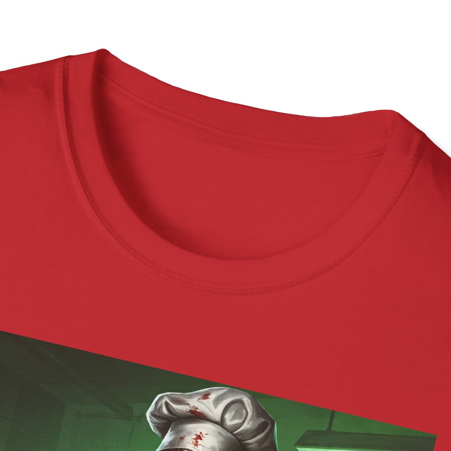 Zombie Chef Unisex Softstyle T-Shirt - Perfect for Halloween and Horror Fans