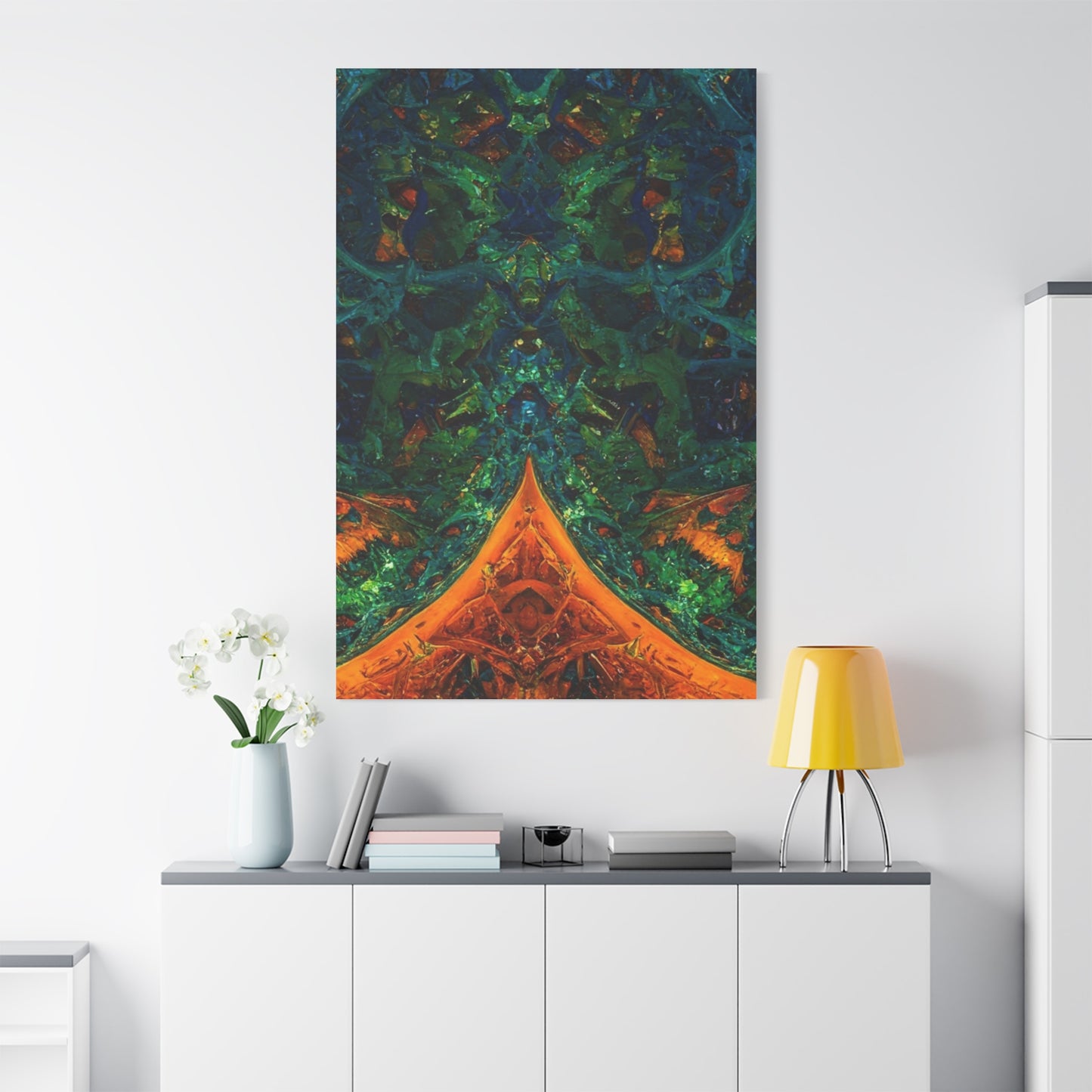 Vibrant Abstract Fractal Art Canvas Print