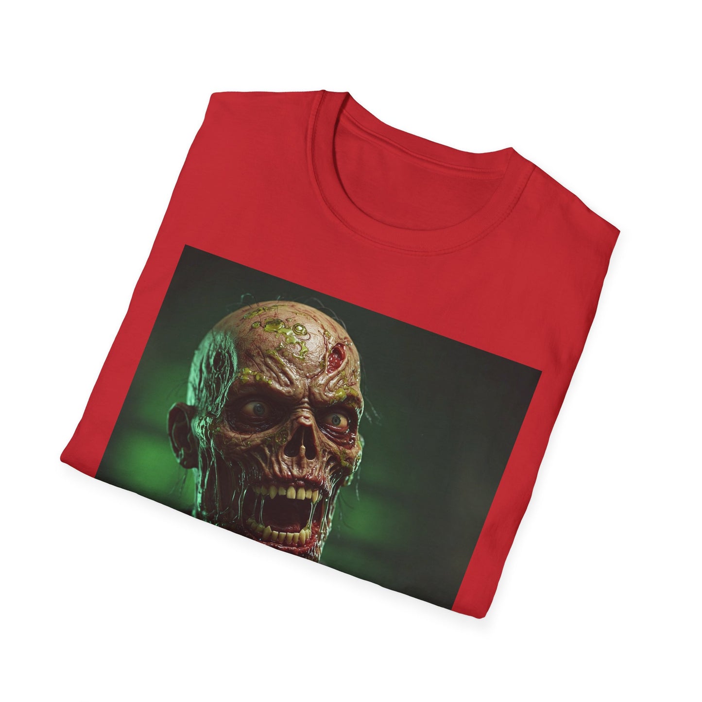 Apocalyptic Portrait Tee, bold, decaying zombie graphic