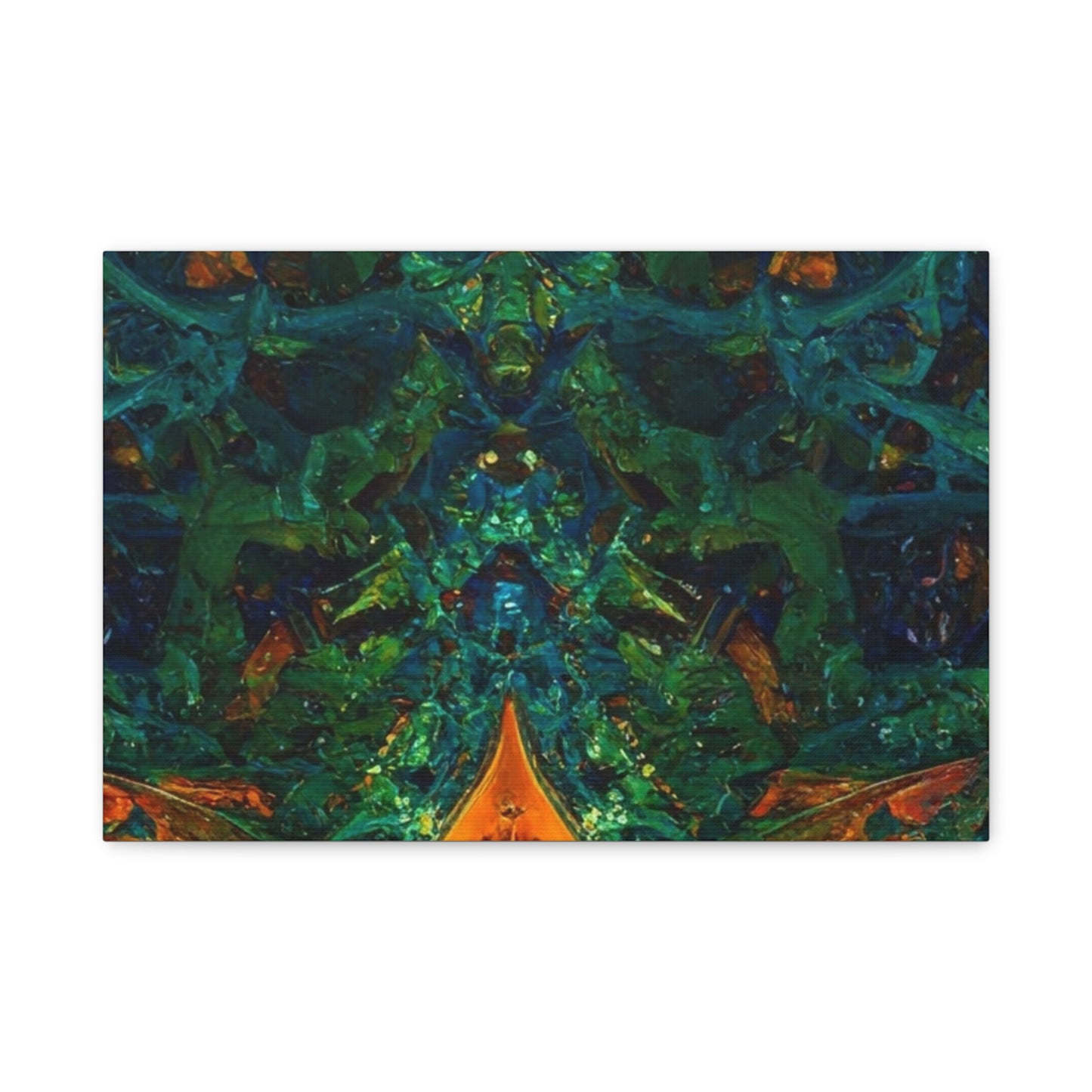 Vibrant Abstract Fractal Art Canvas Print