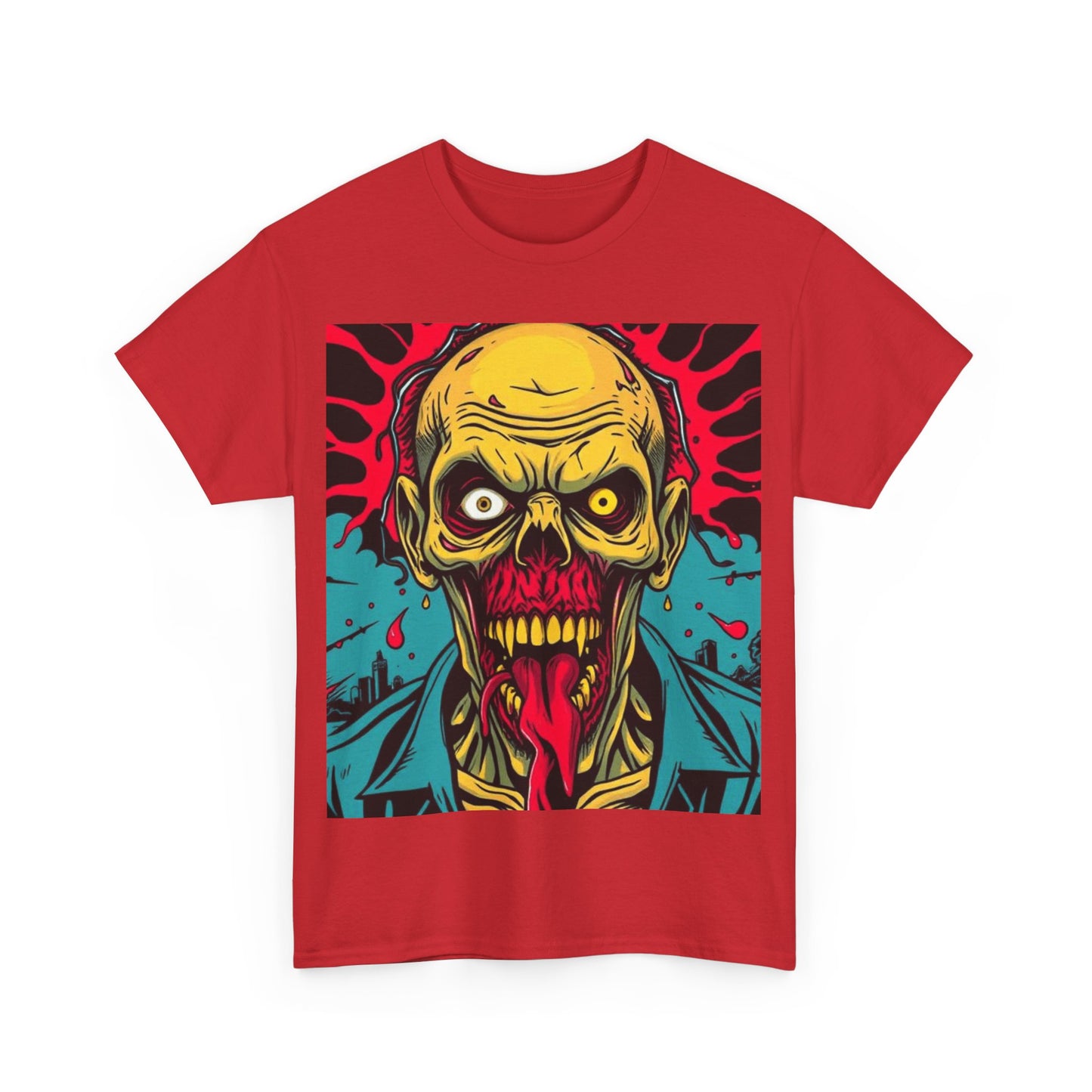 UK - Spooky Zombie Graphic Tee for Halloween