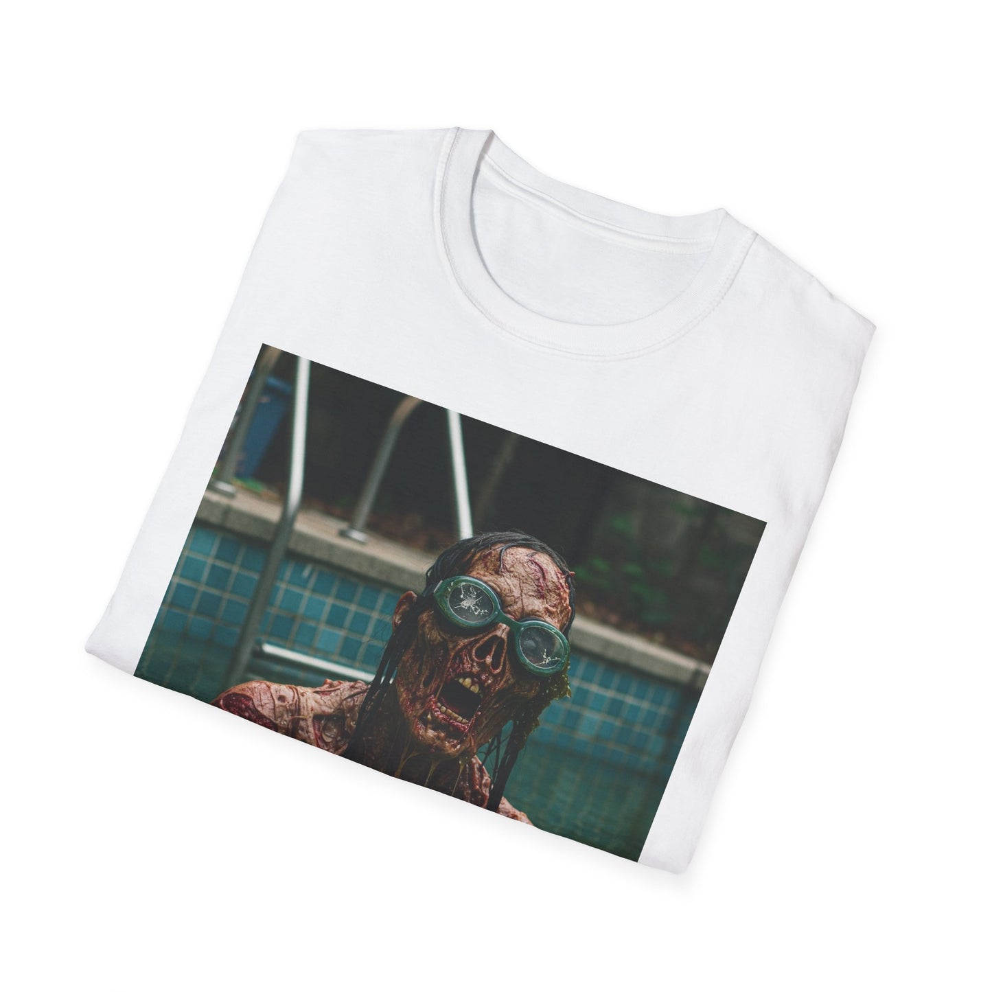 Chilling Horror Unisex Softstyle T-Shirt - Spooky Monster Design