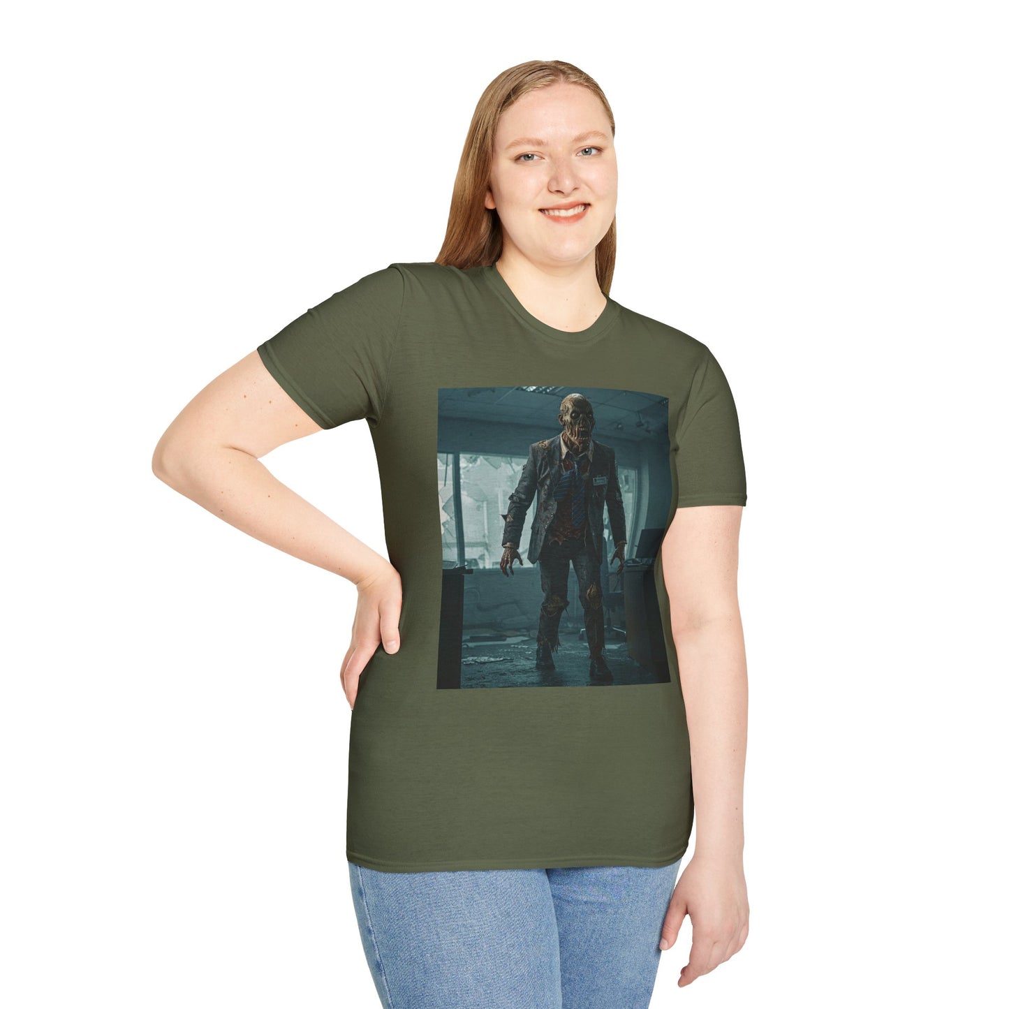 Zombie Apocalypse Unisex Softstyle T-Shirt - Perfect for Horror Fans and Parties
