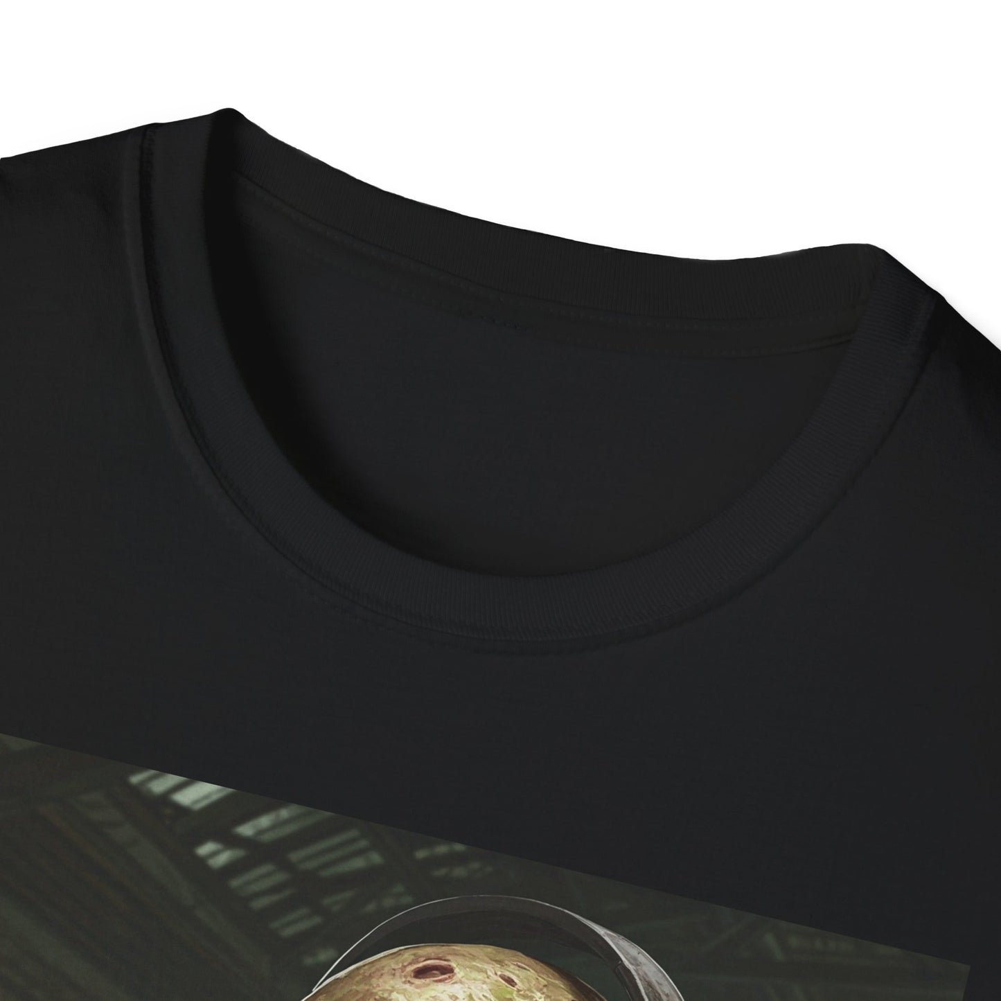 Zombie Listening to Music Unisex Softstyle T-Shirt