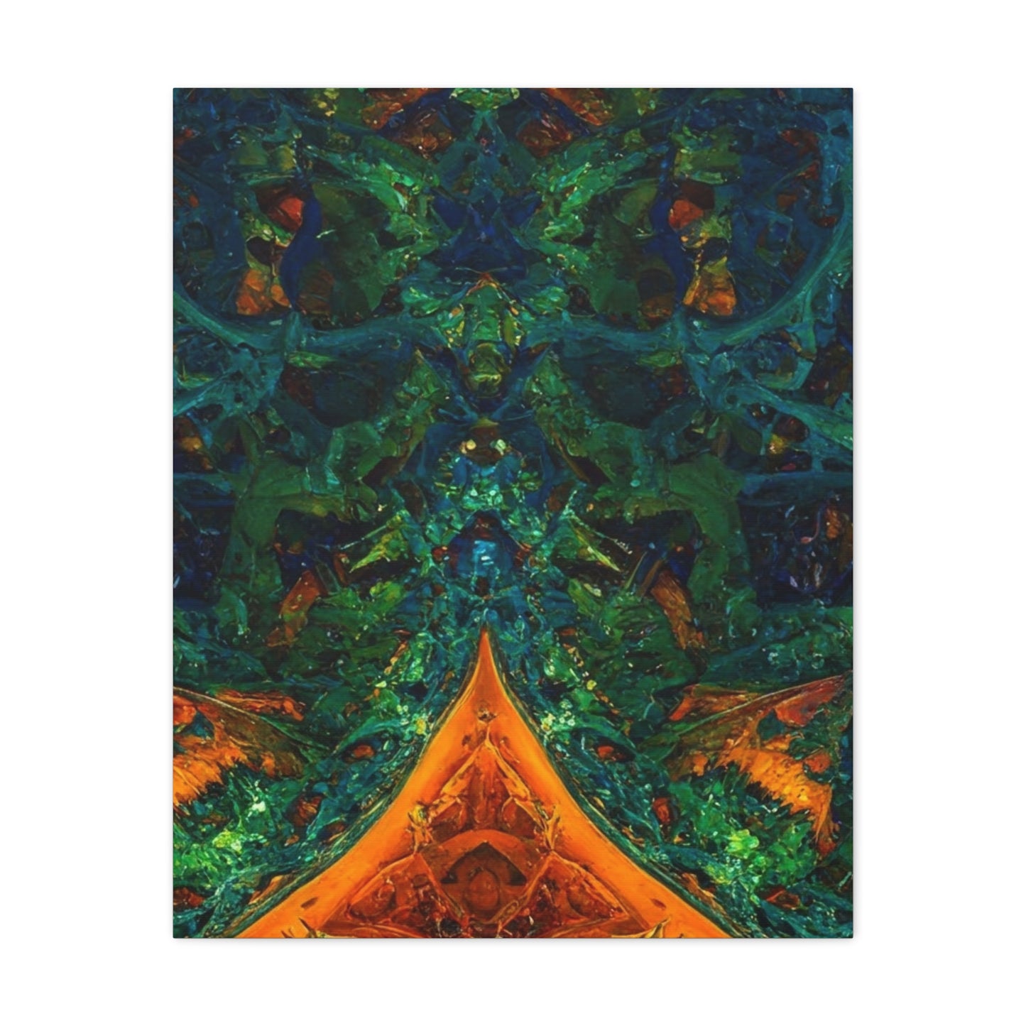 Vibrant Abstract Fractal Art Canvas Print