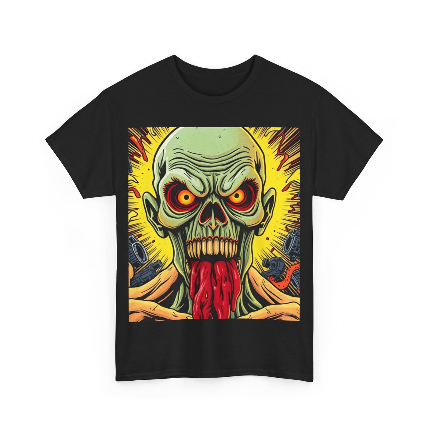 UK - Graphic Unisex Heavy Cotton - Vibrant Zombie Design