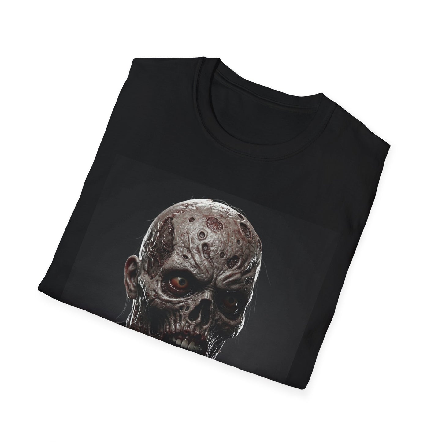 Apocalyptic Portrait Tee, bold, decaying zombie graphic