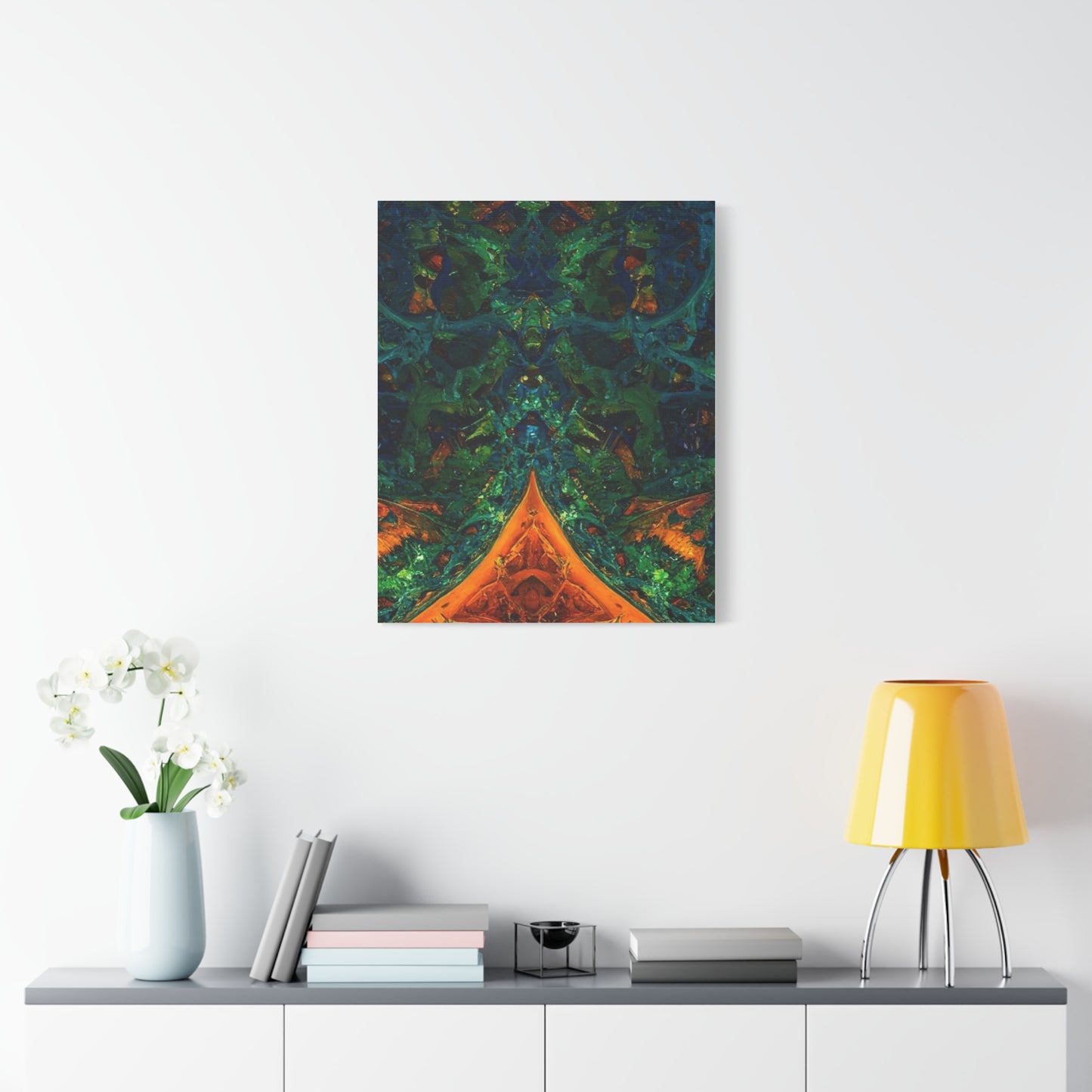 Vibrant Abstract Fractal Art Canvas Print