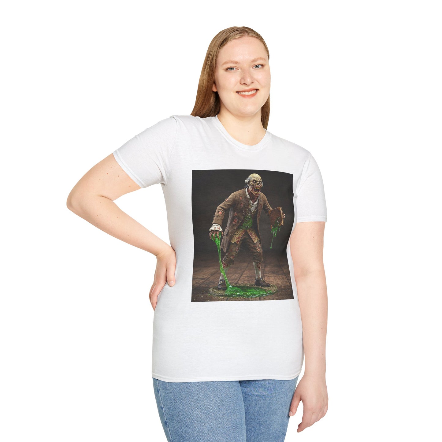 Zombie Science Unisex Softstyle T-Shirt - Spooky Halloween Apparel