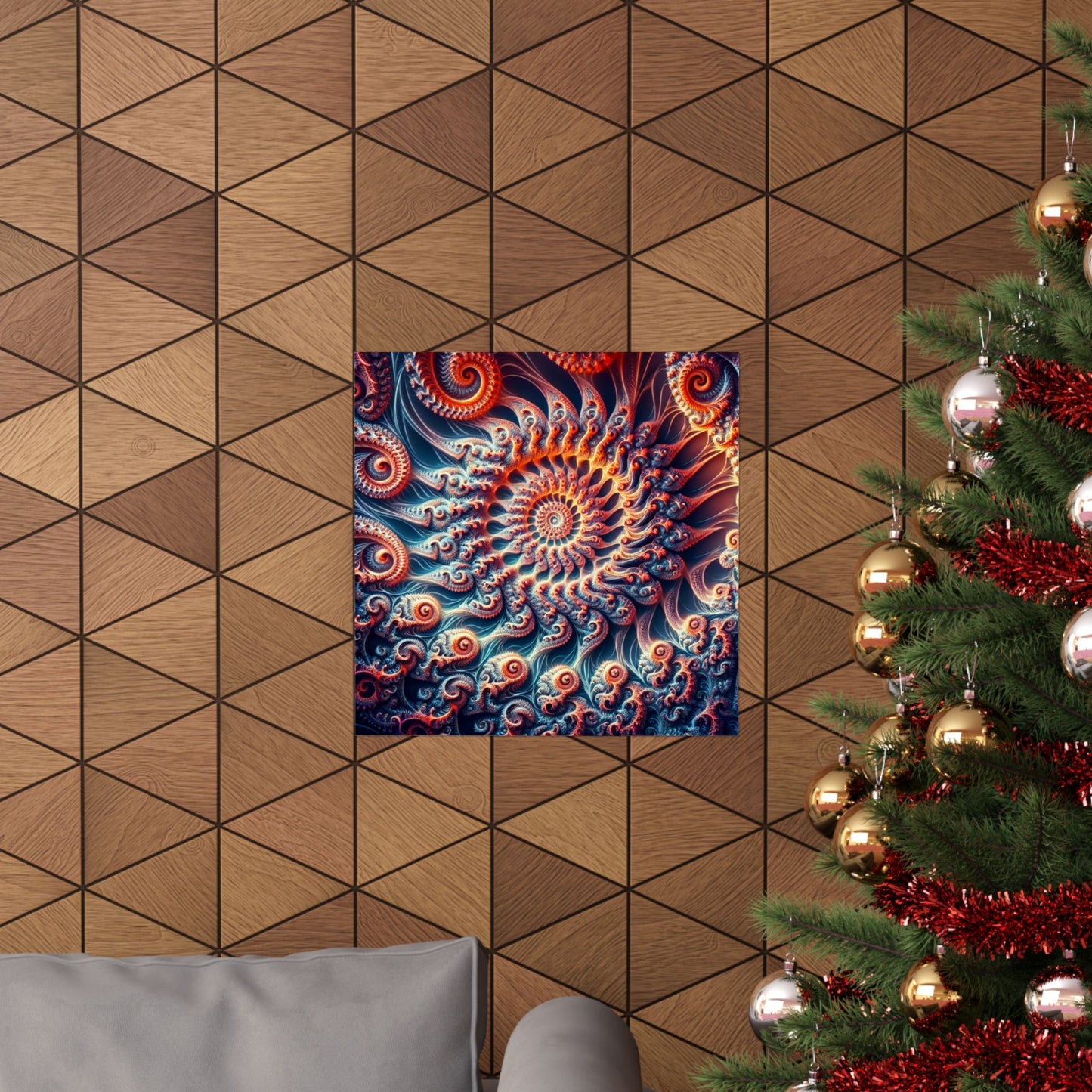 Abstract Swirl Matte Vertical Posters - Artistic Home Décor for Meditation and Relaxation
