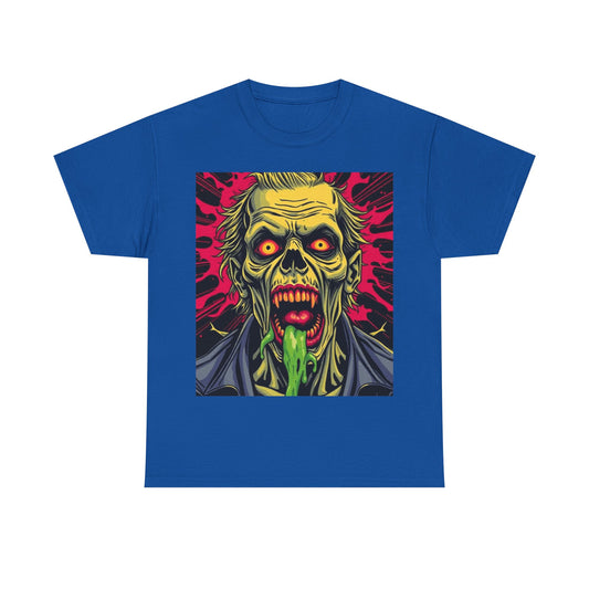UK - Zombified Horror Unisex Heavy Cotton Tee - Perfect for Halloween, Parties & Casual Wear