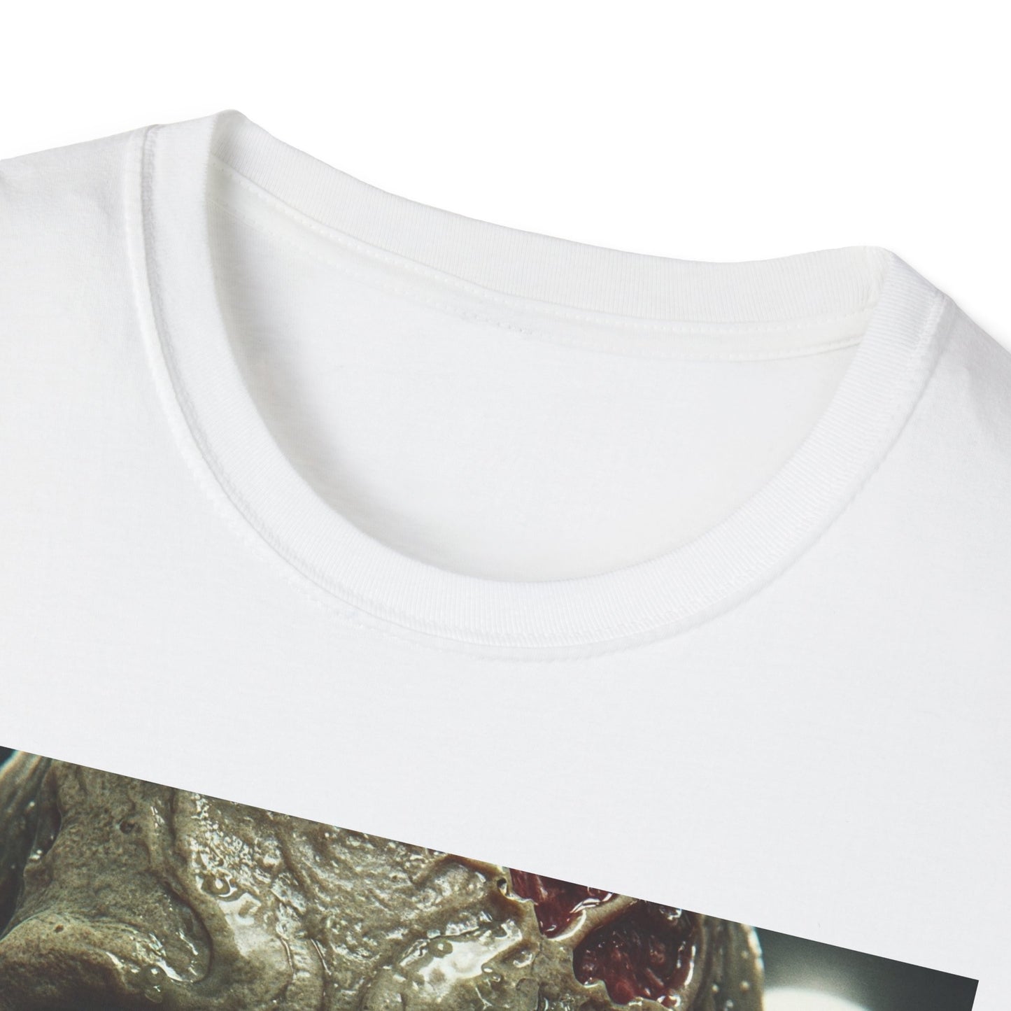 Apocalyptic Portrait Tee, bold, decaying zombie graphic