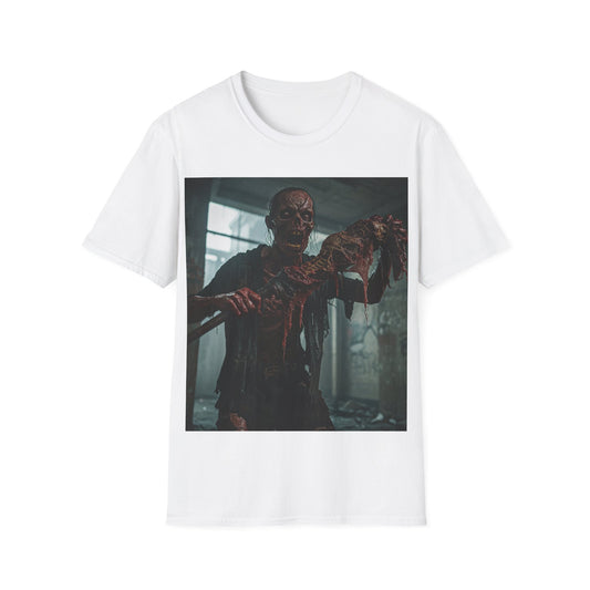 UK - Creepy Zombie Graphic Unisex T-Shirt - Perfect for Halloween & Horror Fans