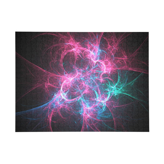 Colorful Abstract Fractal Puzzle (500-Piece) - Relaxing Brain Teaser for All Ages