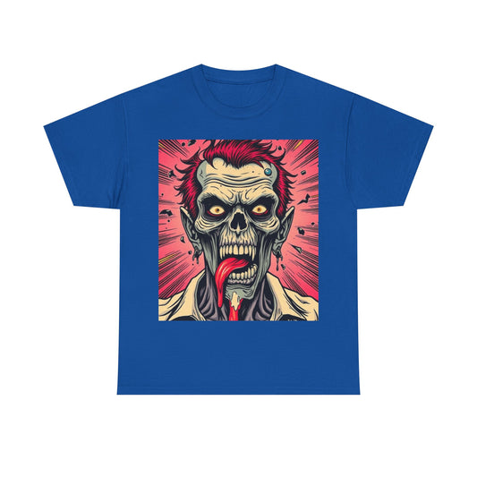 UK - Unisex Heavy Cotton Tee - Zombie Design for Horror Fans