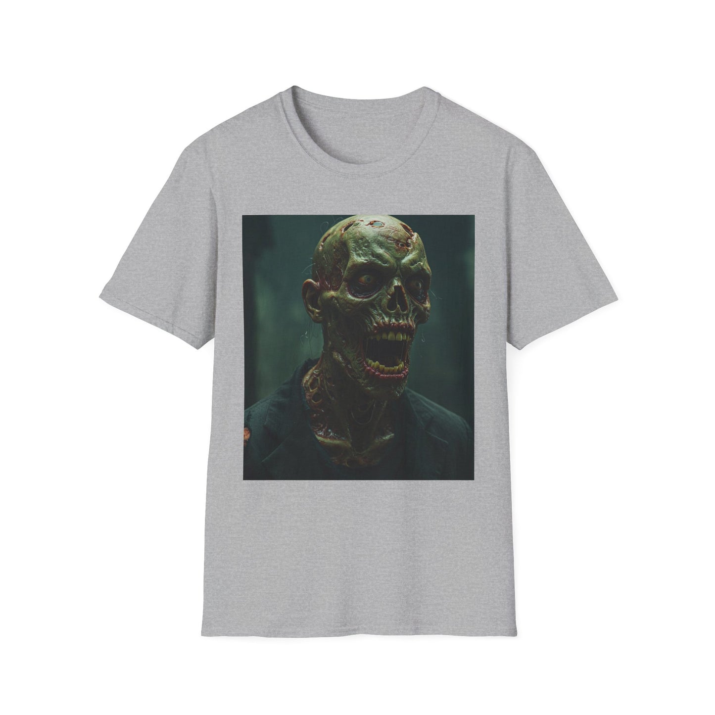 Chilling Skull Apocalyptic Portrait Tee, bold, decaying zombie graphic