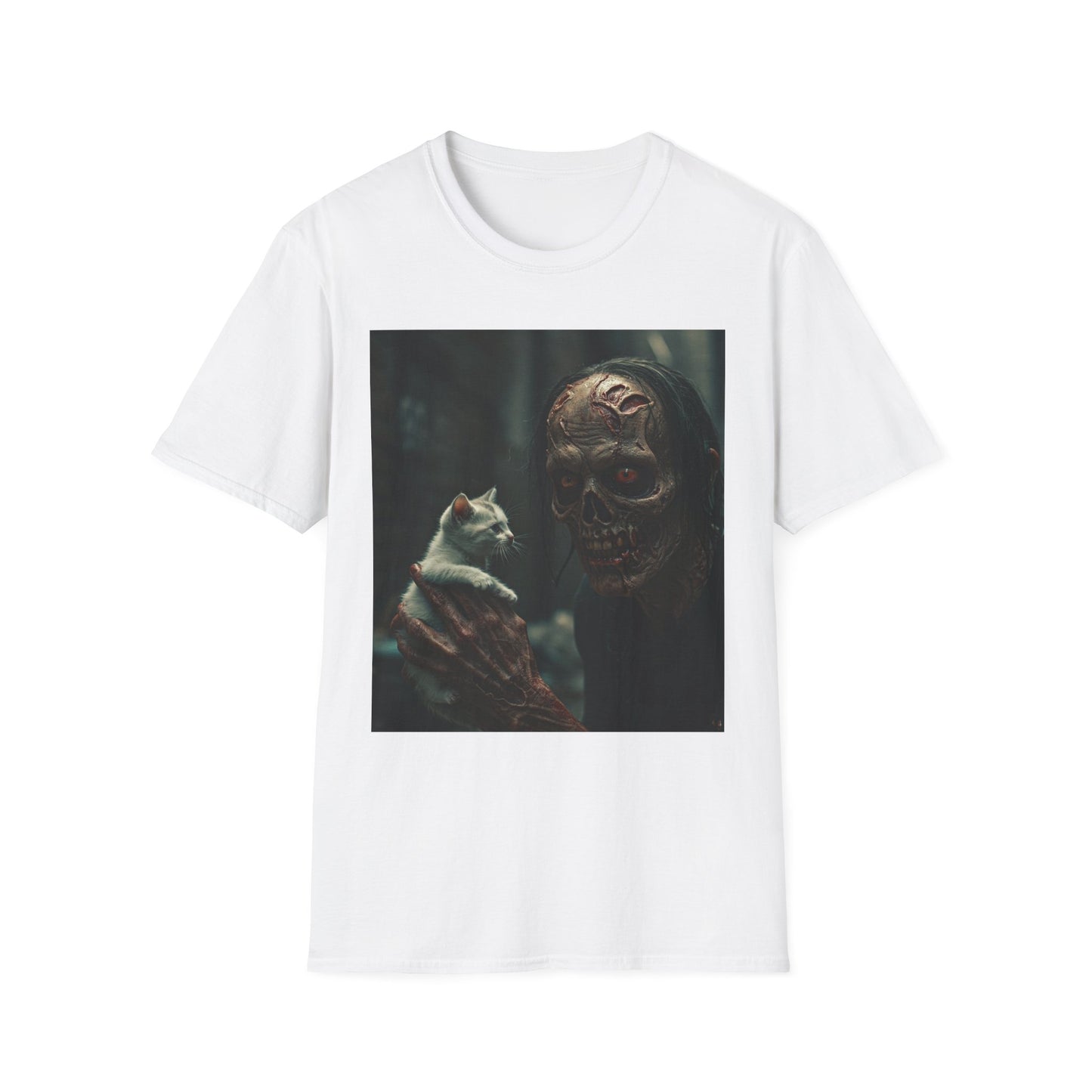 Apocalyptic Portrait Tee, bold, decaying zombie graphic