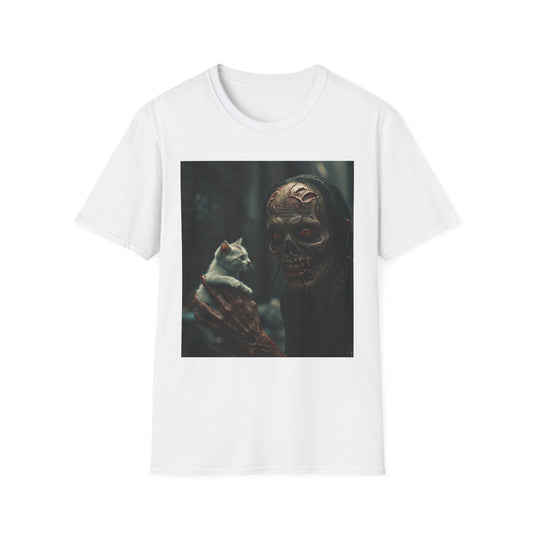 Apocalyptic Portrait Tee, bold, decaying zombie graphic