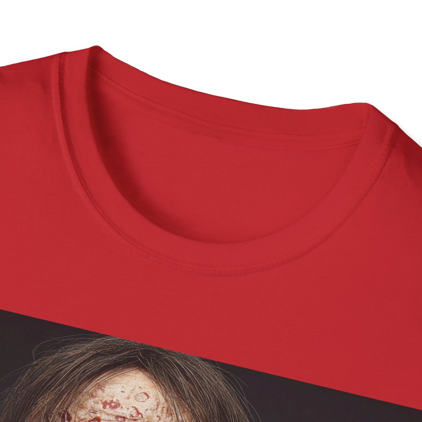 UK - Terrifying Zombie Apocalyptic Portrait Tee, bold, decaying zombie graphic