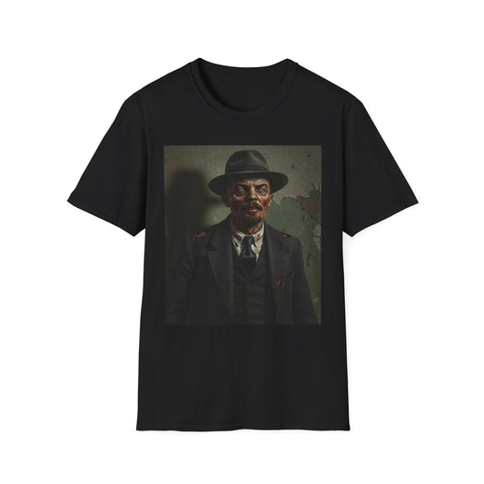Apocalyptic Portrait Tee, bold, decaying zombie graphic