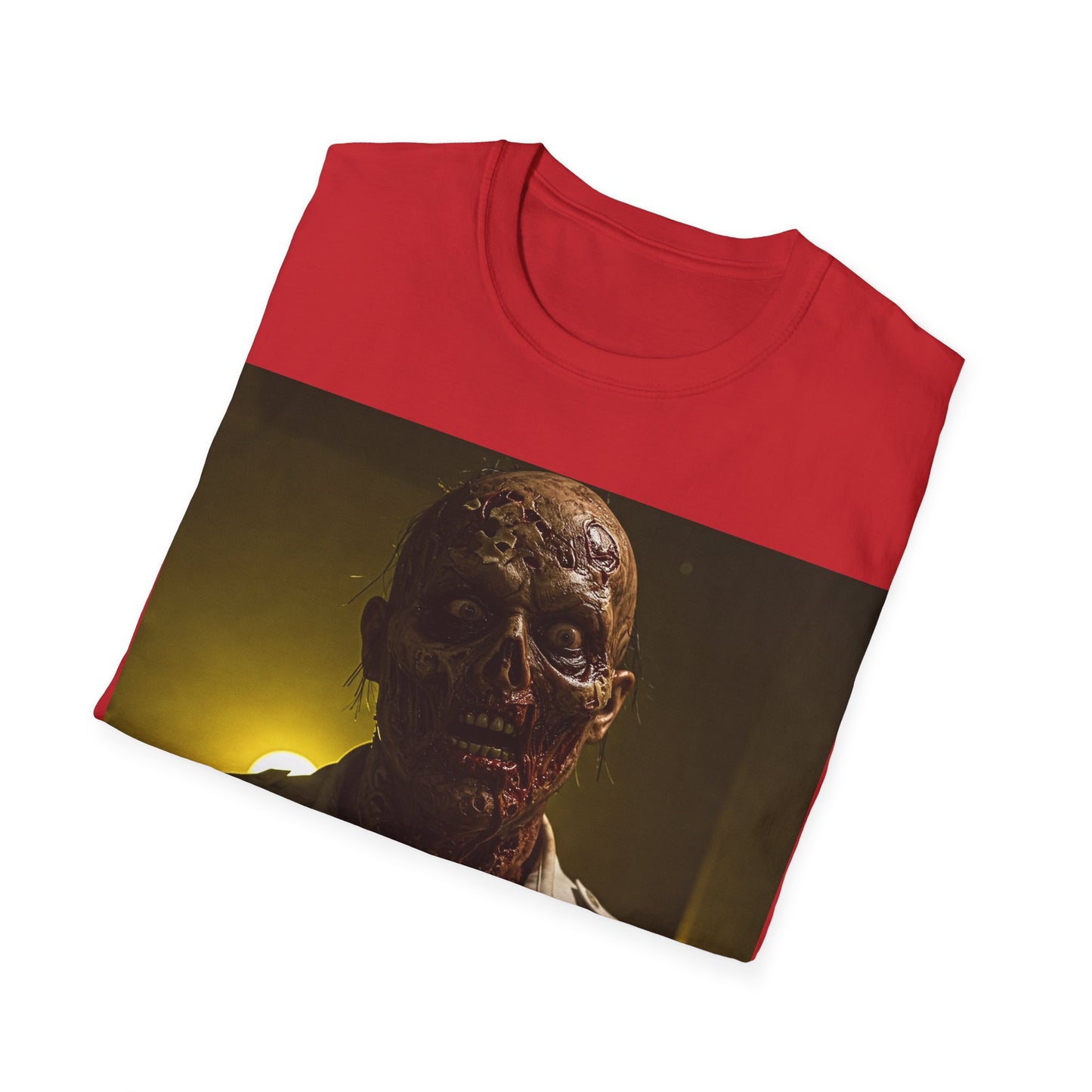UK - Zombie EMT Unisex Softstyle T-Shirt - Horror Apparel for Halloween