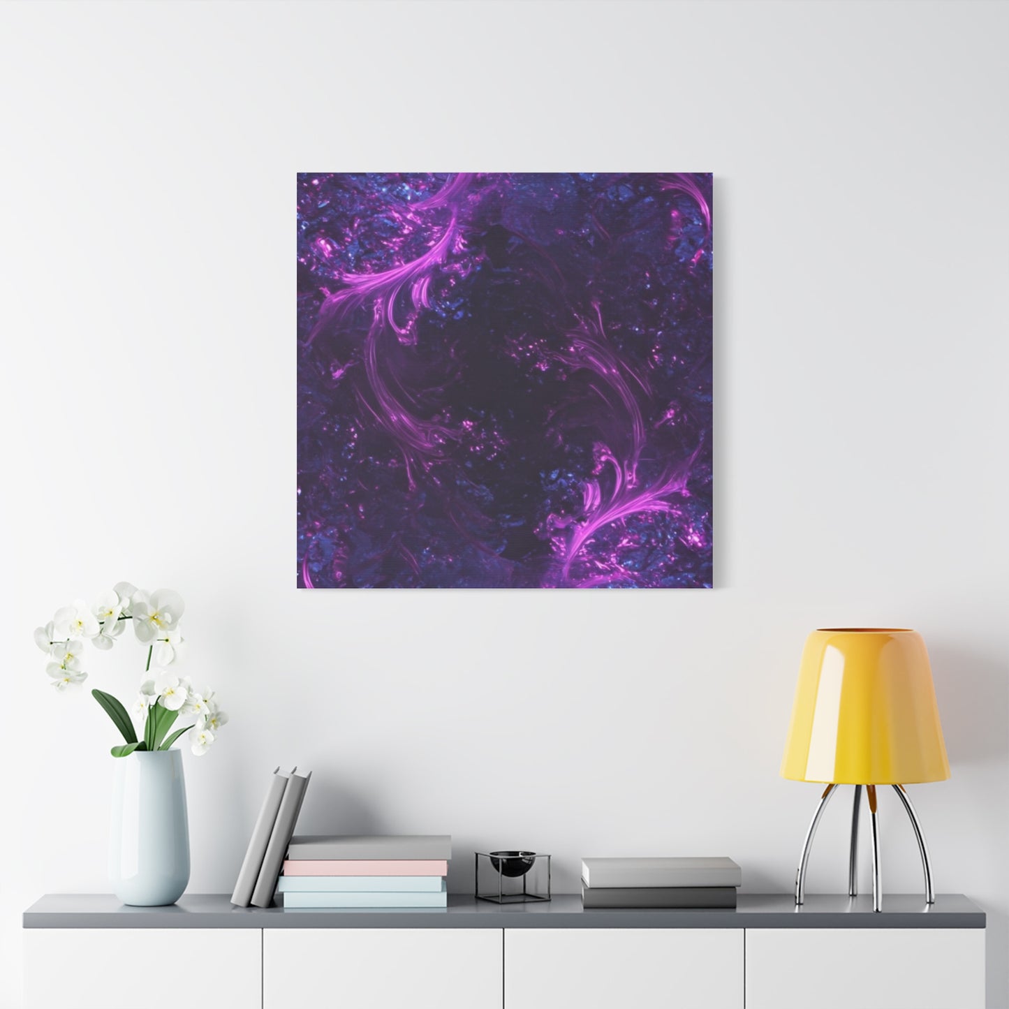 Abstract Purple Fractal Canvas Print - Artistic Wall Décor