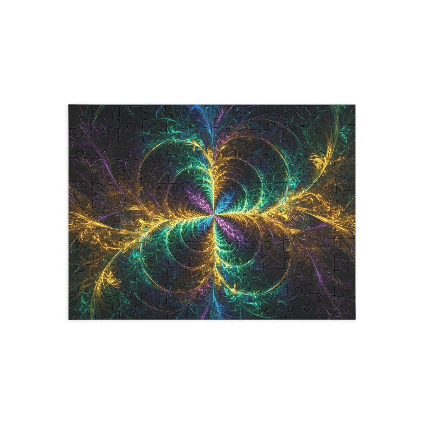 Colorful Fractal Puzzle (96, 252, 500, 1000-Piece) - Relaxing Brain Teaser for All Ages