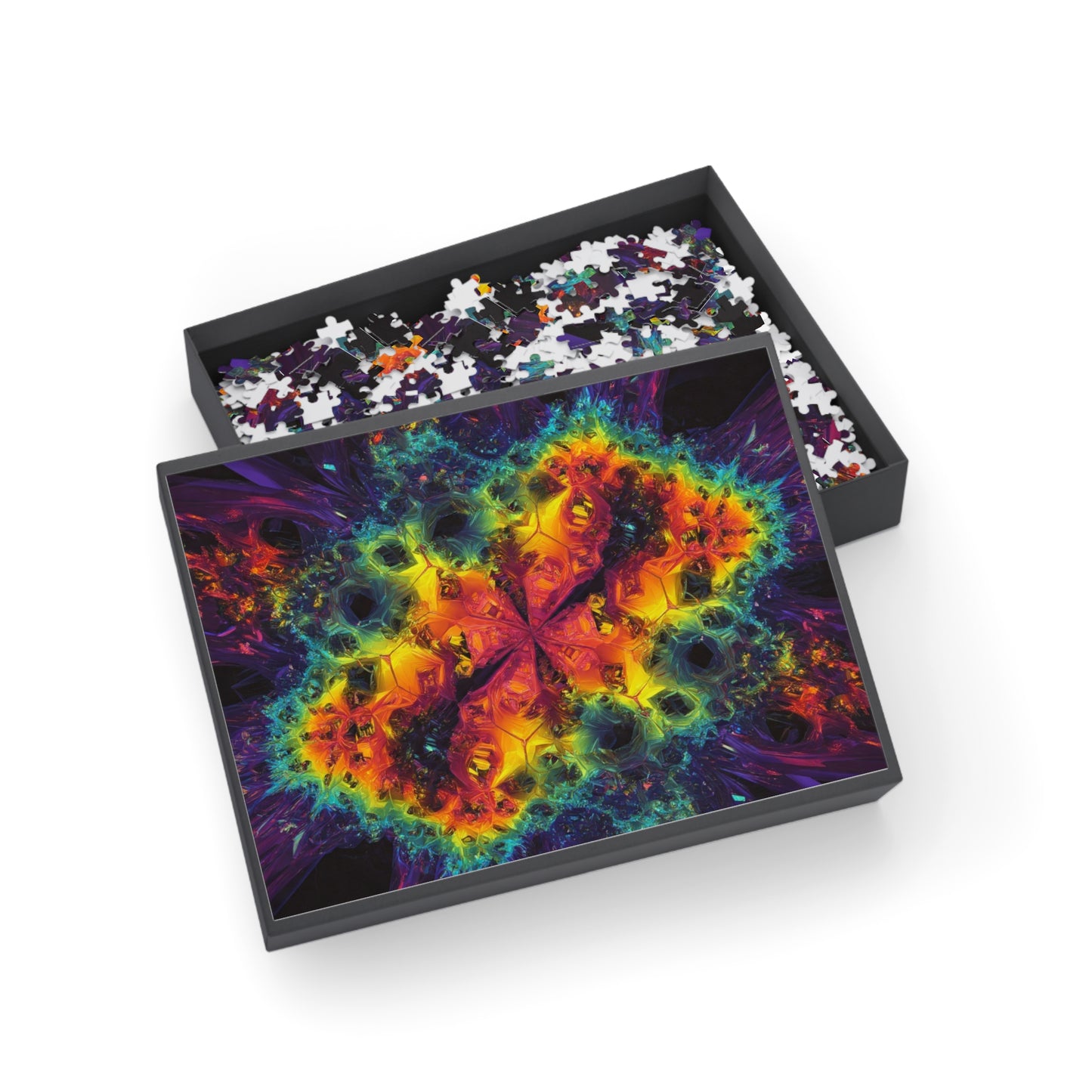 010 - Fractal Puzzle (96, 252, 500, 1000-Piece) - Fun Family Activity and Gift