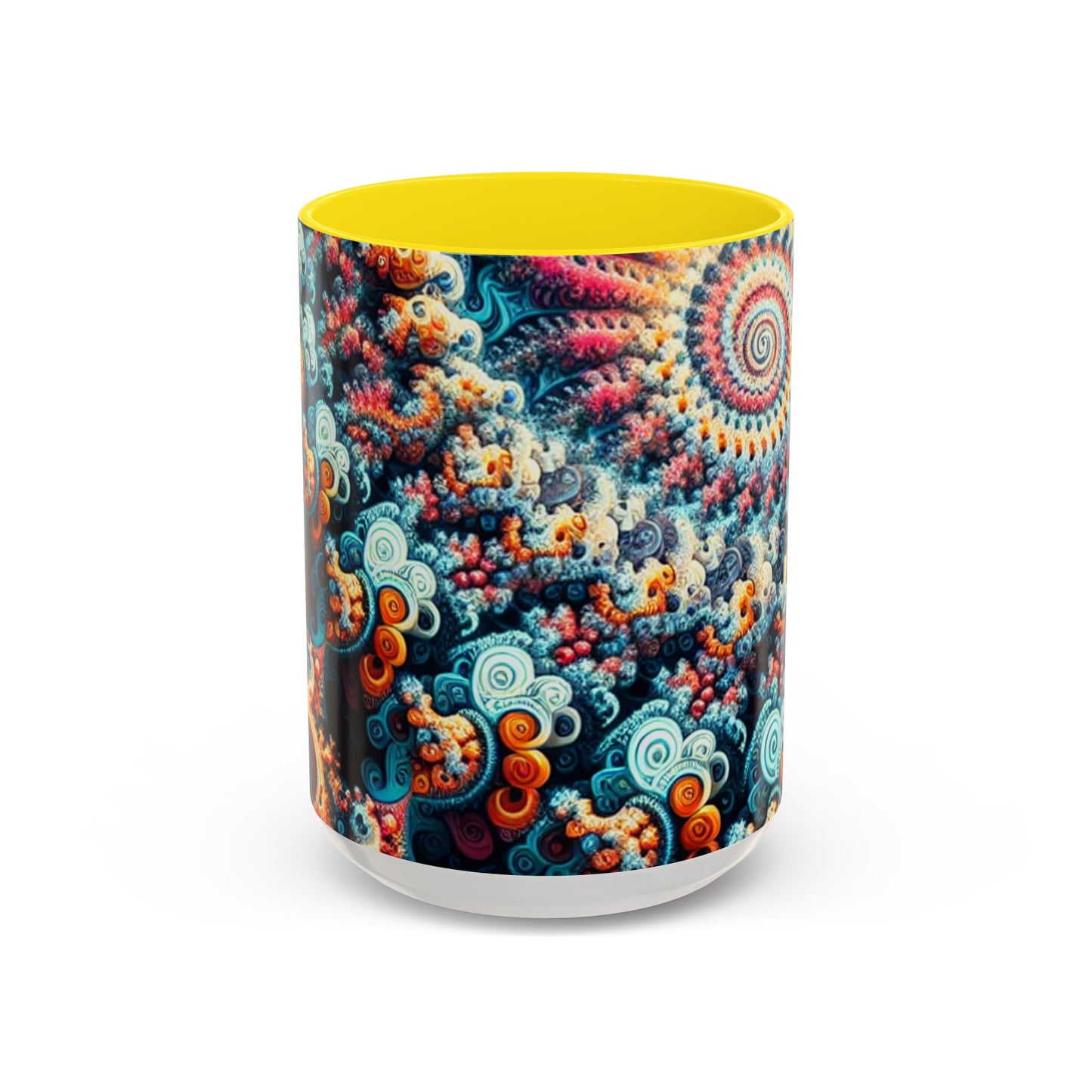 Colorful Fractal Coffee Mug - 11oz & 15oz - Perfect for Art Lovers