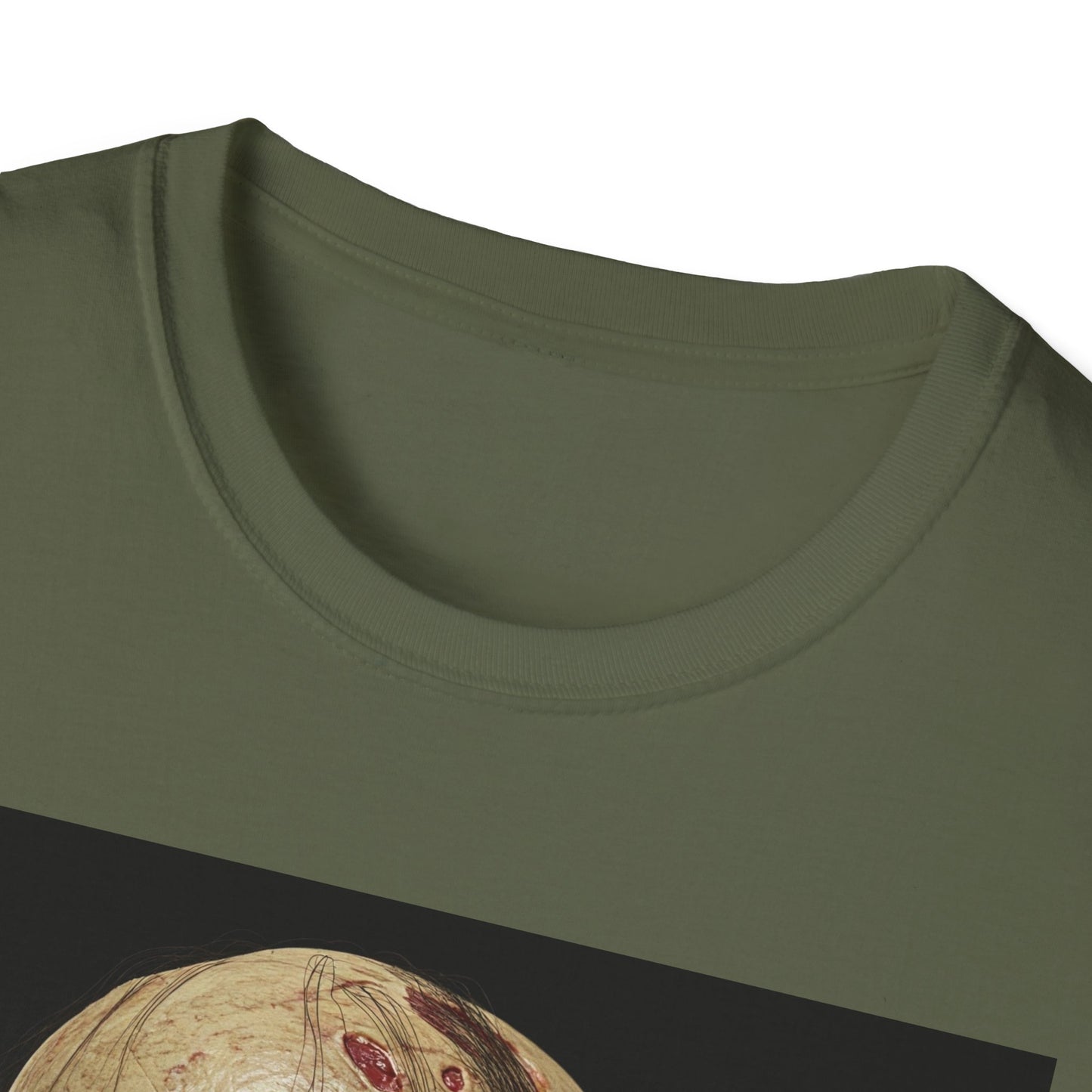 Apocalyptic Portrait Tee, bold, decaying zombie graphic