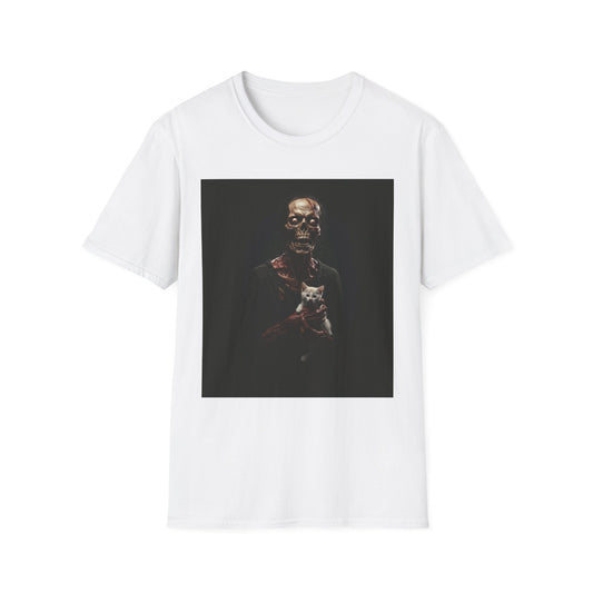 Apocalyptic Portrait Tee, bold, decaying zombie graphic