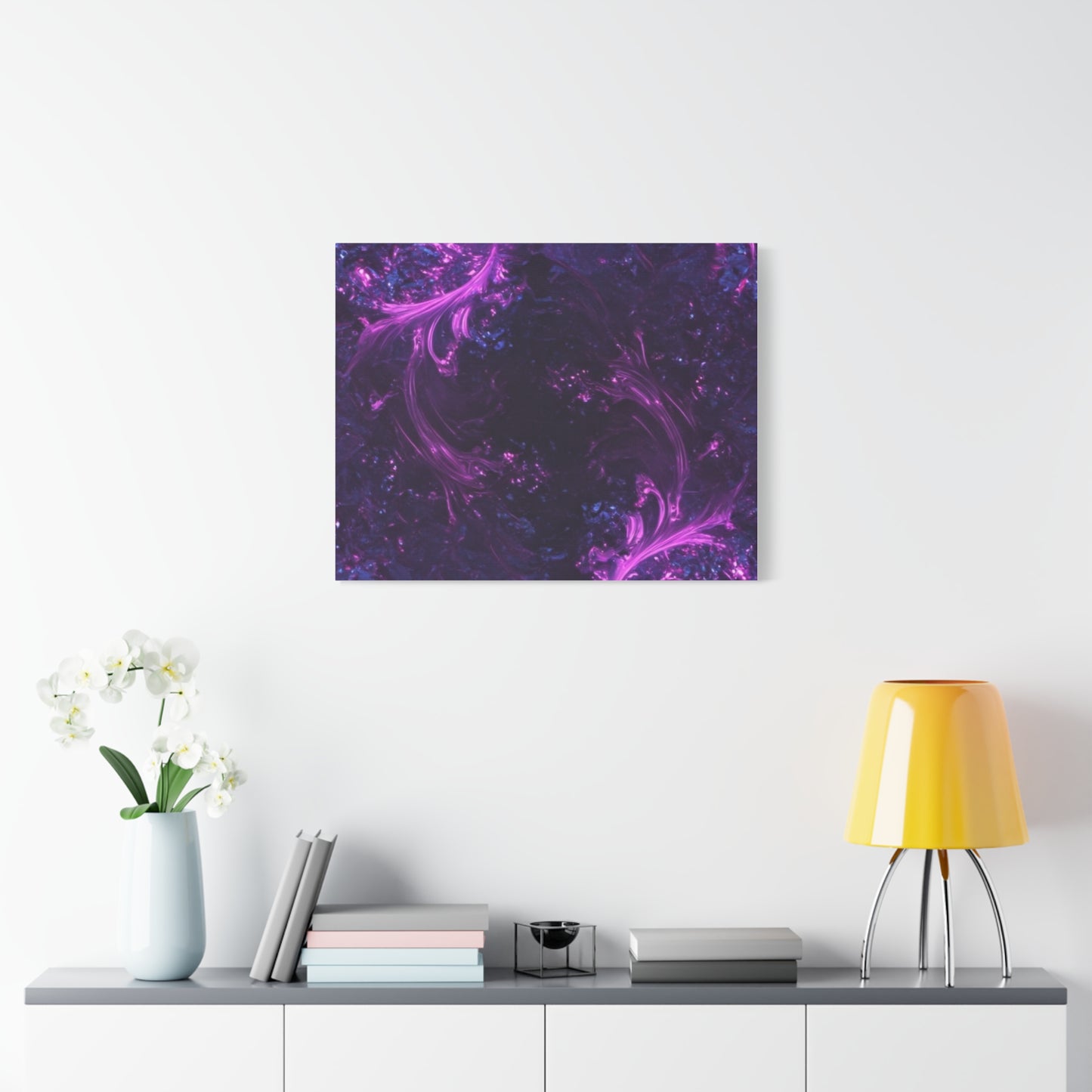 Abstract Purple Fractal Canvas Print - Artistic Wall Décor