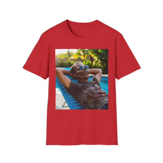 Chillin' Zombie Unisex Softstyle T-Shirt | Halloween Apparel