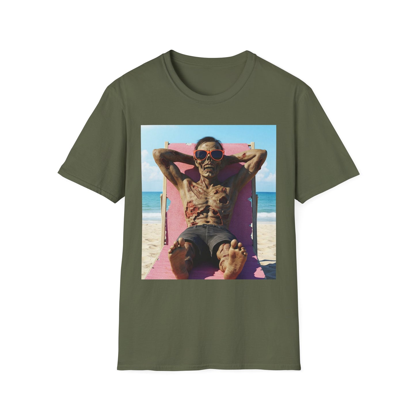 Beach Vibes Skeleton Unisex T-Shirt - Cool Summer Graphic Tee