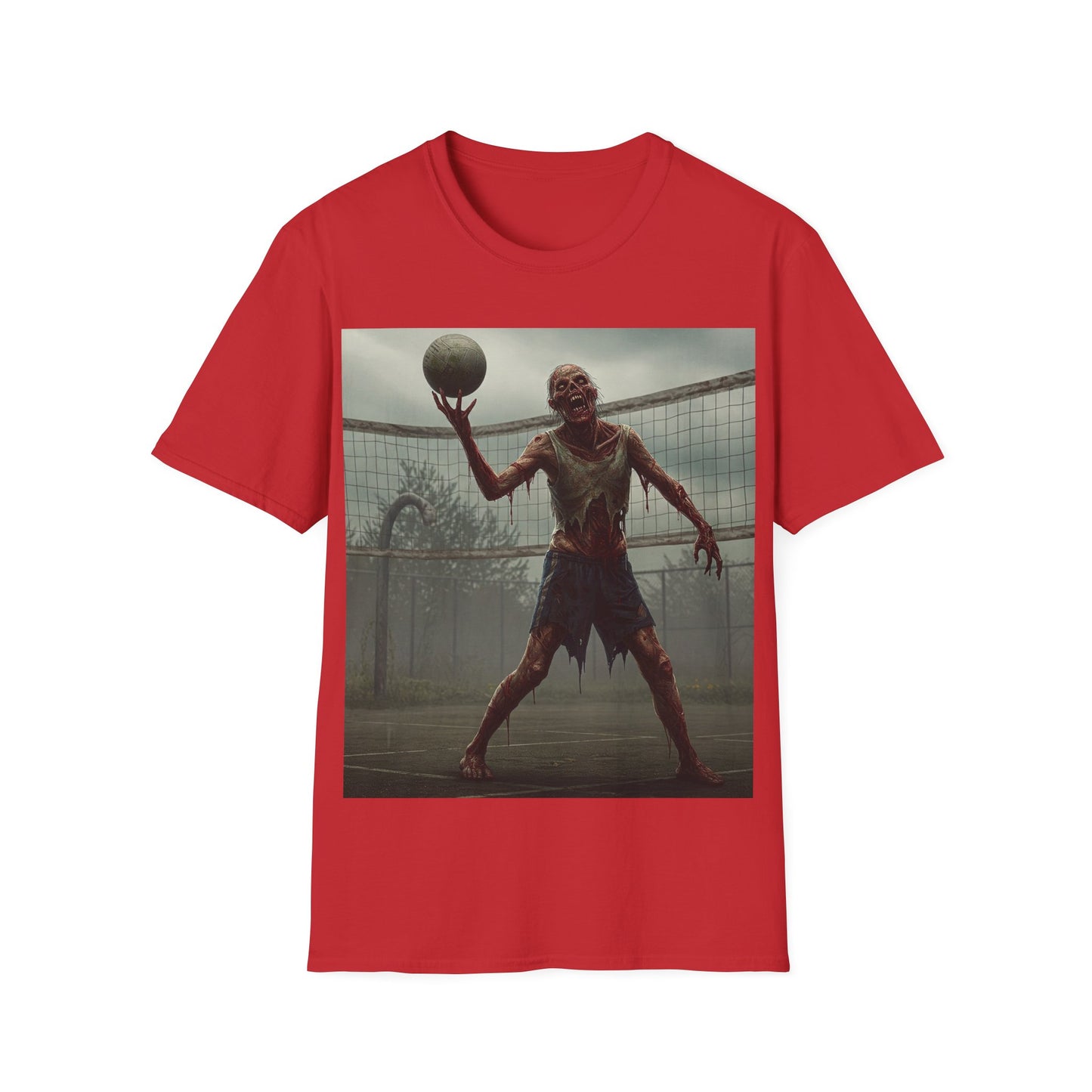 UK - Zombie Basketball Unisex Softstyle T-Shirt | Horror Graphic Tee
