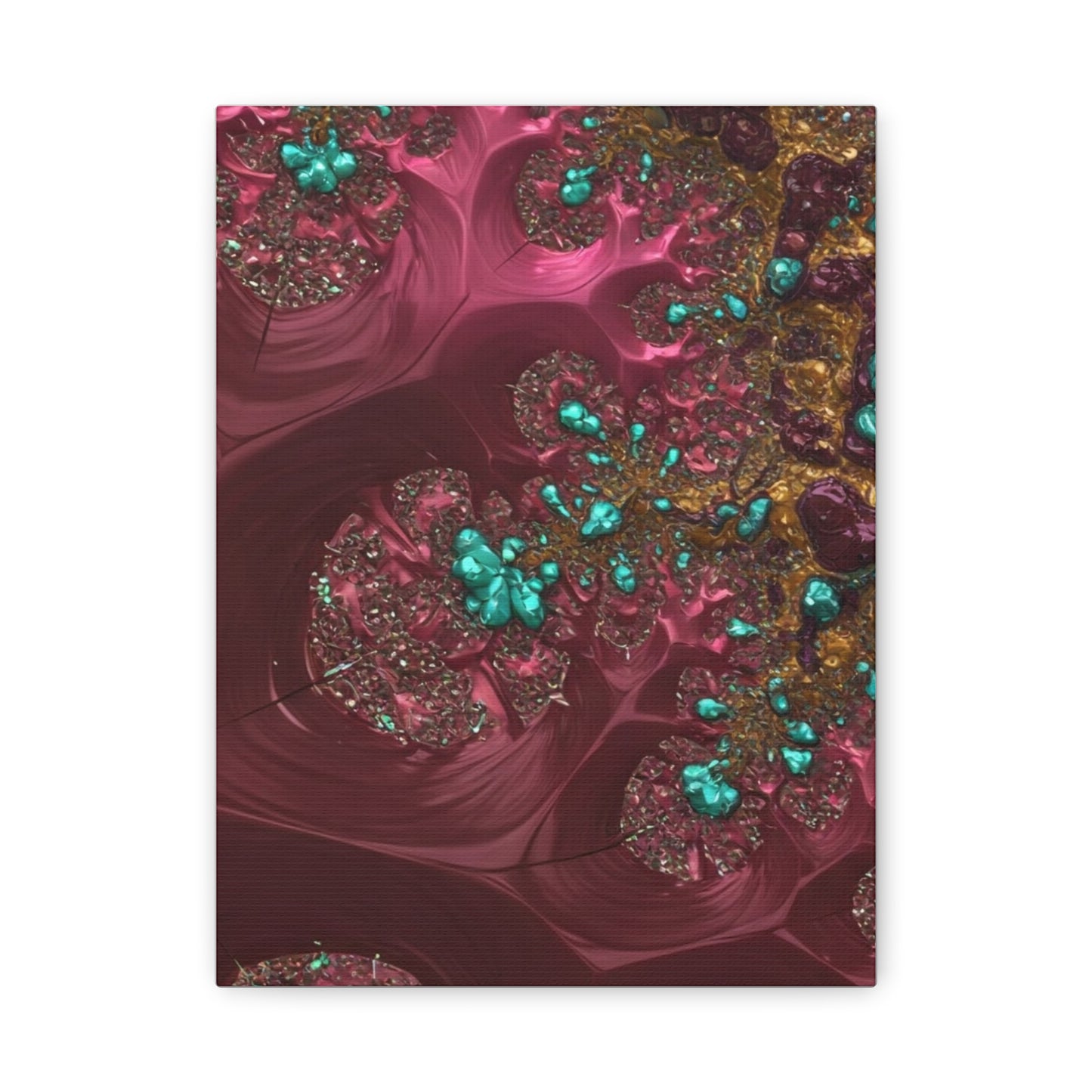 Abstract Art Canvas Print - Vibrant Fractal Design for Home Decor