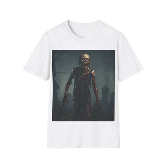 UK - Horror Zombie Graphic Apocalyptic Portrait Tee, bold, decaying zombie graphic