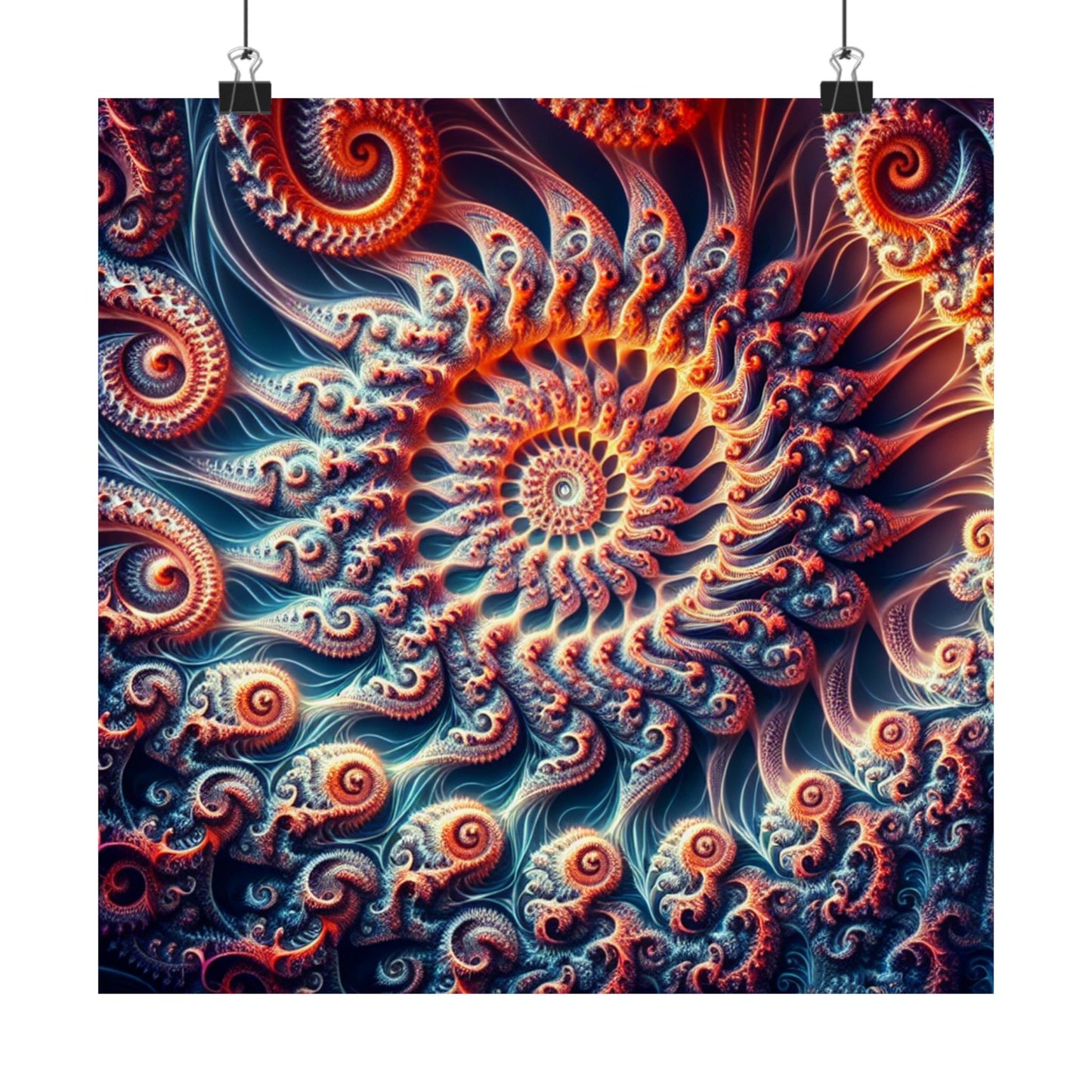Abstract Swirl Matte Vertical Posters - Artistic Home Décor for Meditation and Relaxation