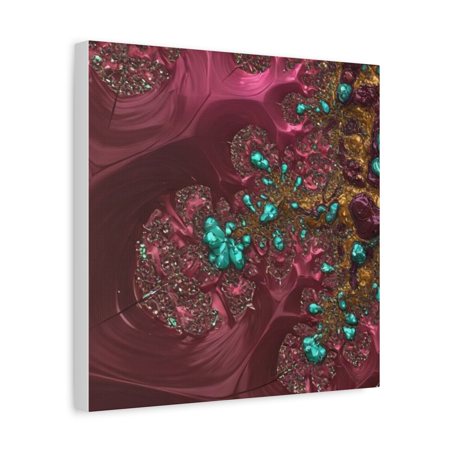 Abstract Art Canvas Print - Vibrant Fractal Design for Home Decor