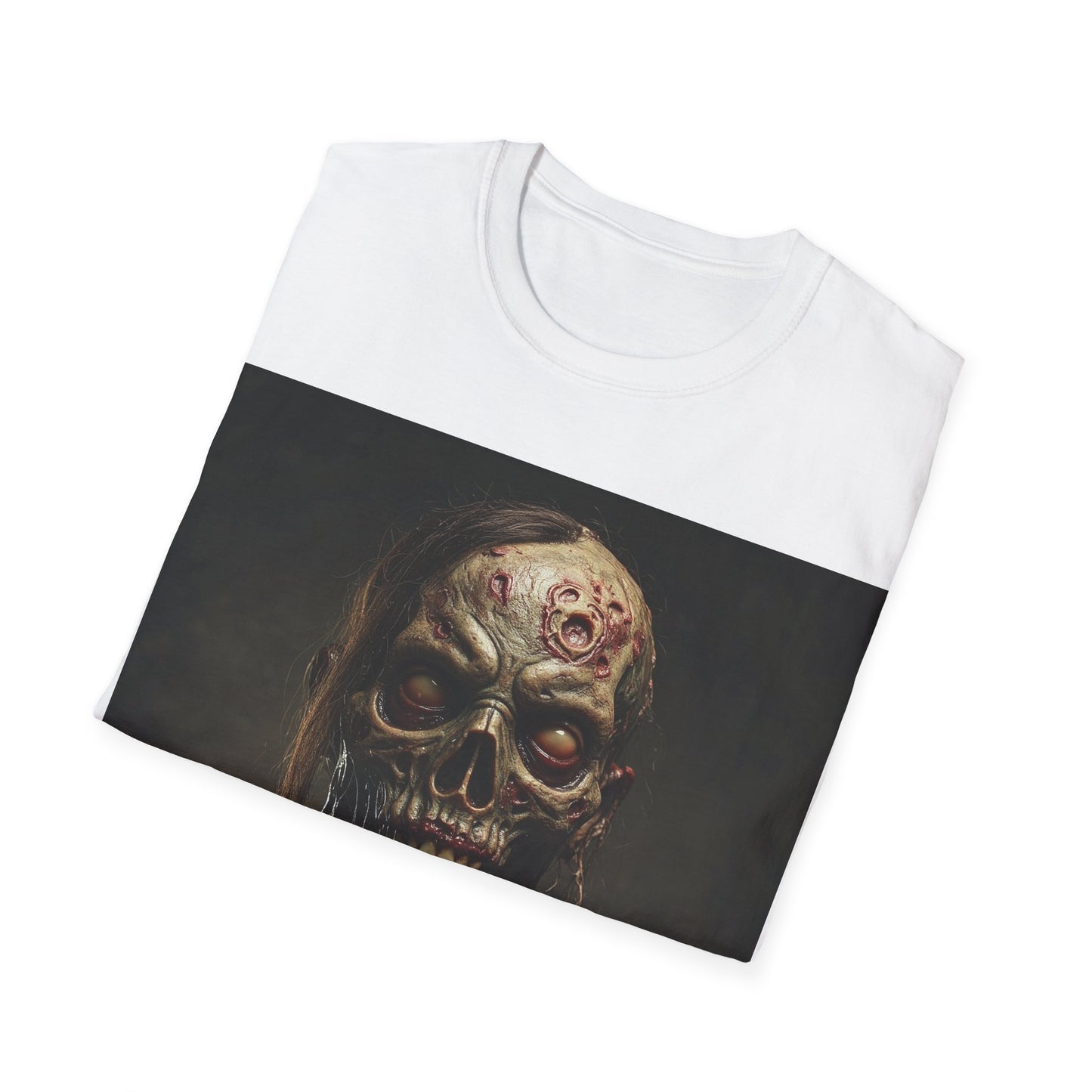 UK - Zombie Graphic Apocalyptic Portrait Tee, bold, decaying zombie graphic