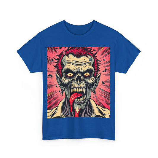 UK - Unisex Heavy Cotton Tee - Zombie Design for Horror Fans