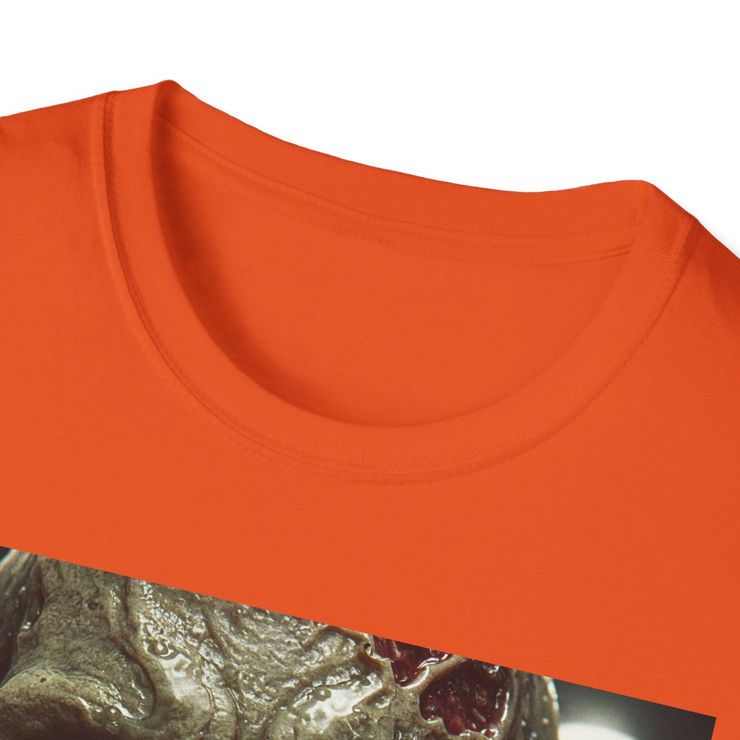 Apocalyptic Portrait Tee, bold, decaying zombie graphic
