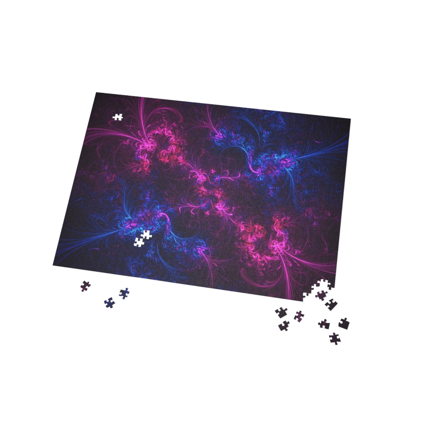 Vibrant Fractal Puzzle - 96, 252, 500, 1000-Piece Options for Relaxation and Fun