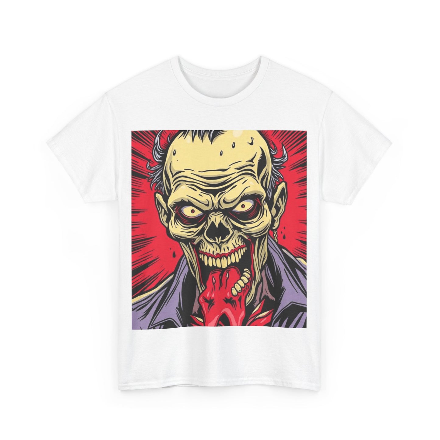 UK - Unisex Heavy Cotton Tee - Horror Skull Graphic Tee
