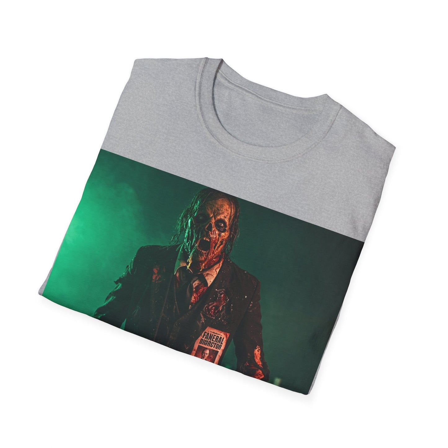 UK - Horror-Inspired Unisex Softstyle T-Shirt - Spooky Halloween Graphic Tee