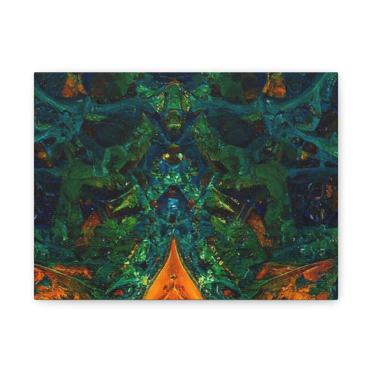 Vibrant Abstract Fractal Art Canvas Print