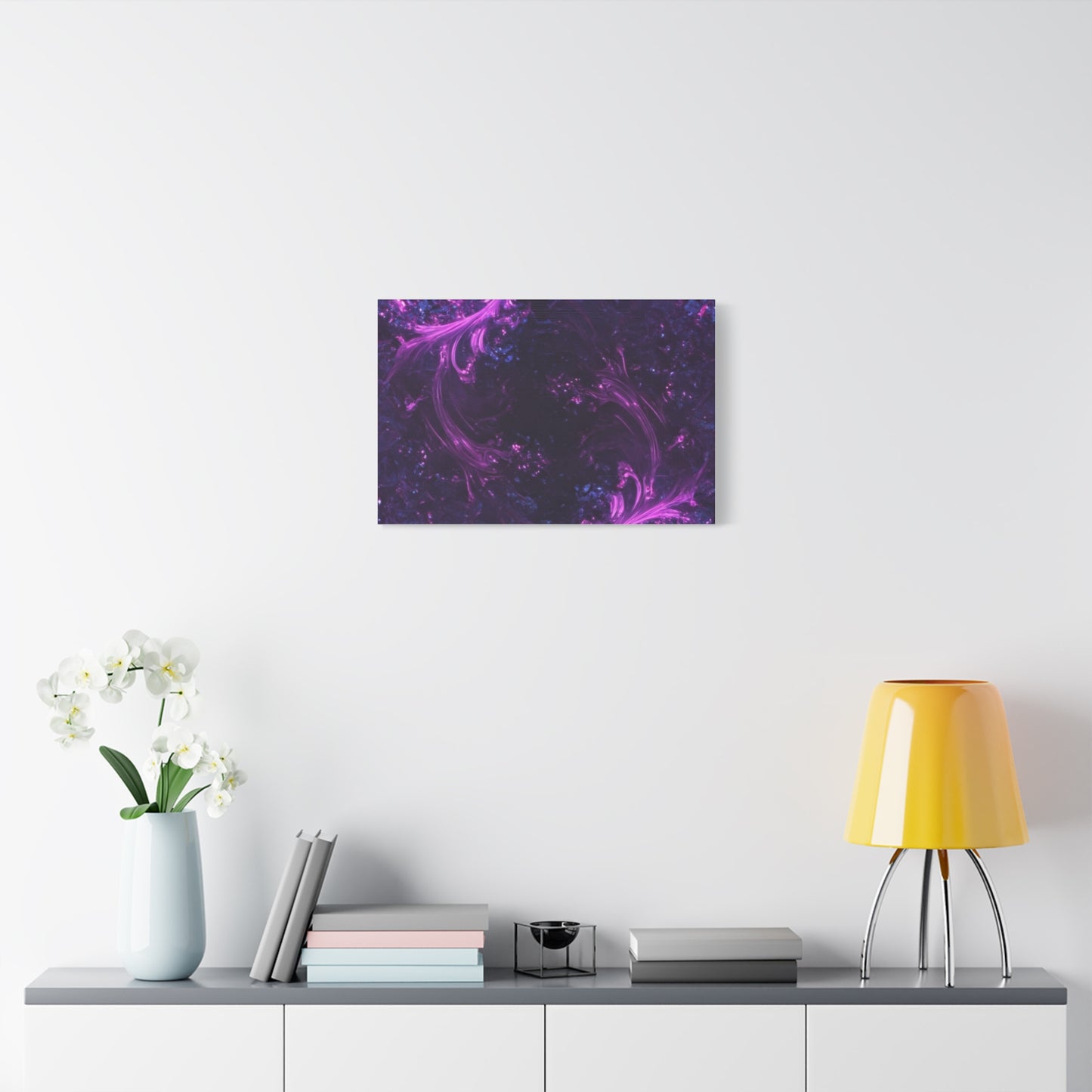 Abstract Purple Fractal Canvas Print - Artistic Wall Décor
