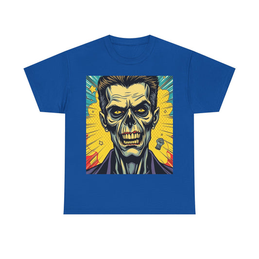 UK - Retro Skull Graphic Unisex Heavy Cotton Tee